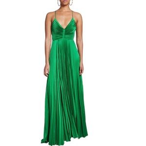 A.L.C. Gemini pleated dress, green, size 4, never worn-new condition no tags